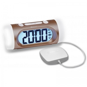 Amplicomms TCL350 Big Display Loud Alarm Clock With Vibration Pad