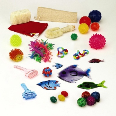 Bag of Tactile Sensory Room Toys