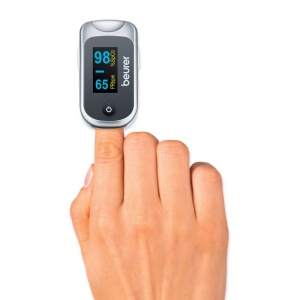 Beurer PO40 Pulse Oximeter for Determining SpO2, Pulse Frequency and PMI