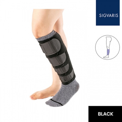 Sigvaris Comprefit Unisex Adjustable Black Calf Compression Sleeve