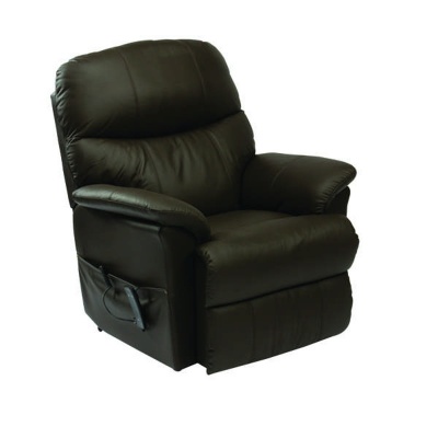 Drive Lars Black Leather Single Motor Riser Recliner