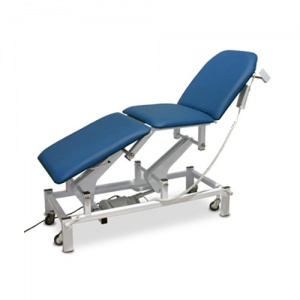 Bristol Maid Electric Three-Section Treatment and Examination Couch with Foot Switch