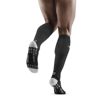 CEP Black/Light Grey Ultralight Pro Running Compression Socks for Men