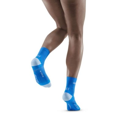 CEP Electric Blue/Light Grey Ultralight Short Compression Socks for Women