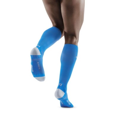 CEP Run Electric Blue/Light Grey Ultralight Compression Socks for Men