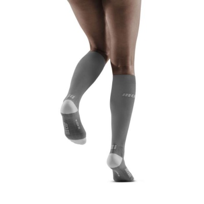 CEP Run Grey/Light Grey Ultralight Compression Socks for Women