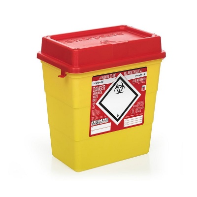 Clinisafe 11.5 Litre Anatomical Clinical Waste Red Bin (Pack of 20)