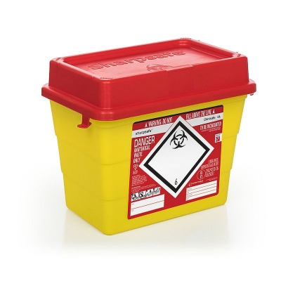 Clinisafe 8.5 Litre Anatomical Clinical Waste Red Bin (Pack of 20)