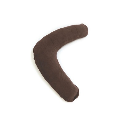 Chocolate and Cream Velour Cover for Sissel Comfort Pillow
