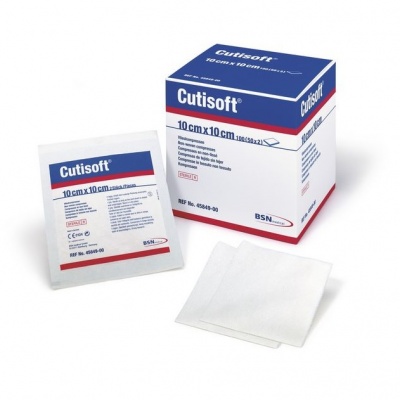 Cutisoft Non-Sterile Non-Woven Swabs 10cm x 10cm (Box of 100 Swabs)