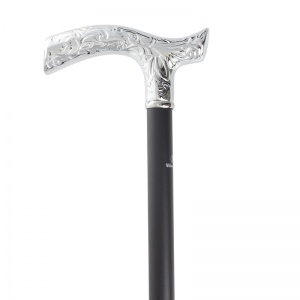 Derby Extending Chrome Cane with Patterned Handle