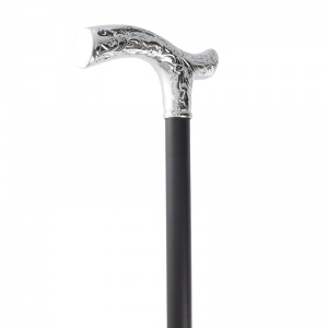 Derby Extending Chrome Cane with Patterned Handle