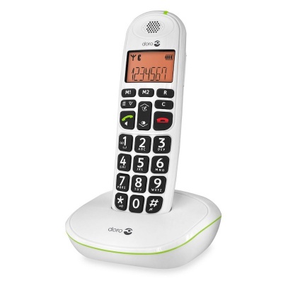 Doro PhoneEasy Amplified Cordless Telephone with Audio Boost Button Twin Set