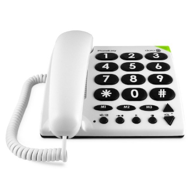 Doro PhoneEasy Standard Landline Telephone with Big Buttons