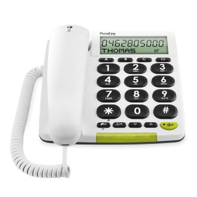 Doro PhoneEasy User-Friendly Big Button Corded Landline Telephone