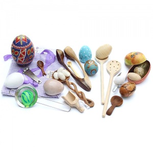 The Egg and Spoon Sensory Play Toy Collection