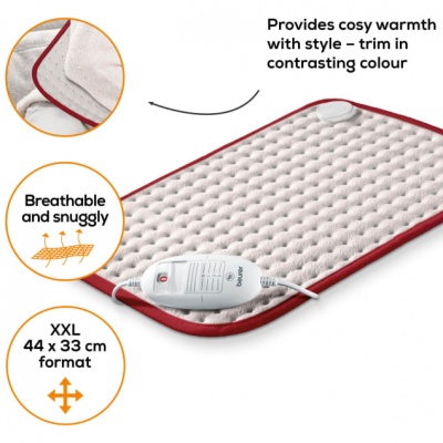 Beurer Luxury Heat Pad for Neck and Back Pain