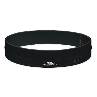 FlipBelt Classic Black Running Storage Belt