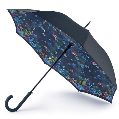 Fulton Bloomsbury Ladies Automatic Luxury Walking Umbrella (Under the Sea)