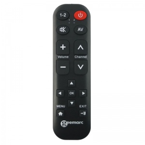 Geemarc Easy TV15 TV Remote with 15 Buttons