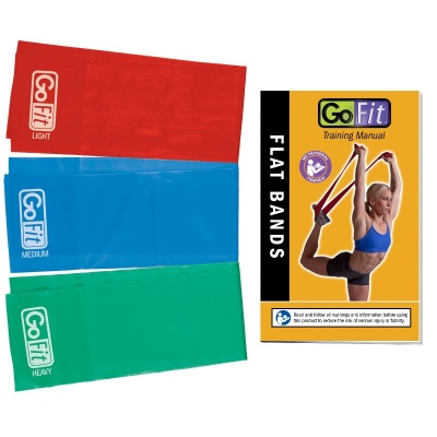 GoFit Power Flat Band Kit (Set of 3) | Health and Care