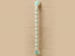 Prima Grab Bar in White and Mint 24'' / 60cm