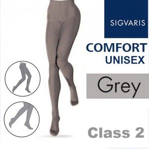Sigvaris Unisex Comfort Class 2 (RAL) Grey Compression Tights
