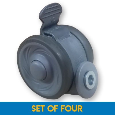 Set of Four Replacement Castors for the Harvest Woburn Ultra-Low Profiling Bed