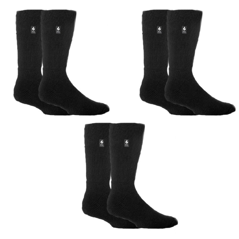 Calze Termiche Uomo Alte Al Ginocchio Heat Holders – Inverno Caldo Con Presa Antiscivolo, Morbido Interno In Pile - 3