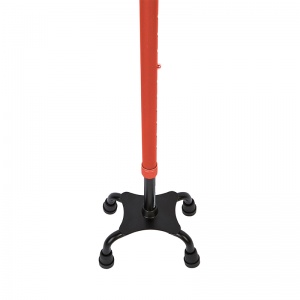 Height-Adjustable Quad Offset Matte Bronze Cane | Health and Care