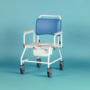 Homecraft Atlantic Bariatric Commode Shower Chair without Footrests (560mm Width Between Armrests)
