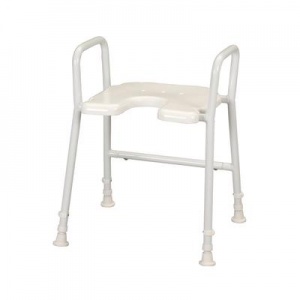 Homecraft Days White Line Shower Stool with Arms