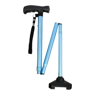 HurryCane Comfort Free-Standing Walking Stick (Pastel Blue)