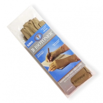 Isotoner Therapeutic Open Finger Compression Gloves (Pack of Two)