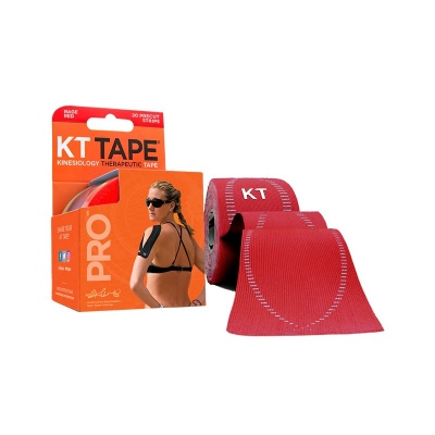 KT Tape Pro 10-Inch Precut Kinesiology Tape (Rage Red)