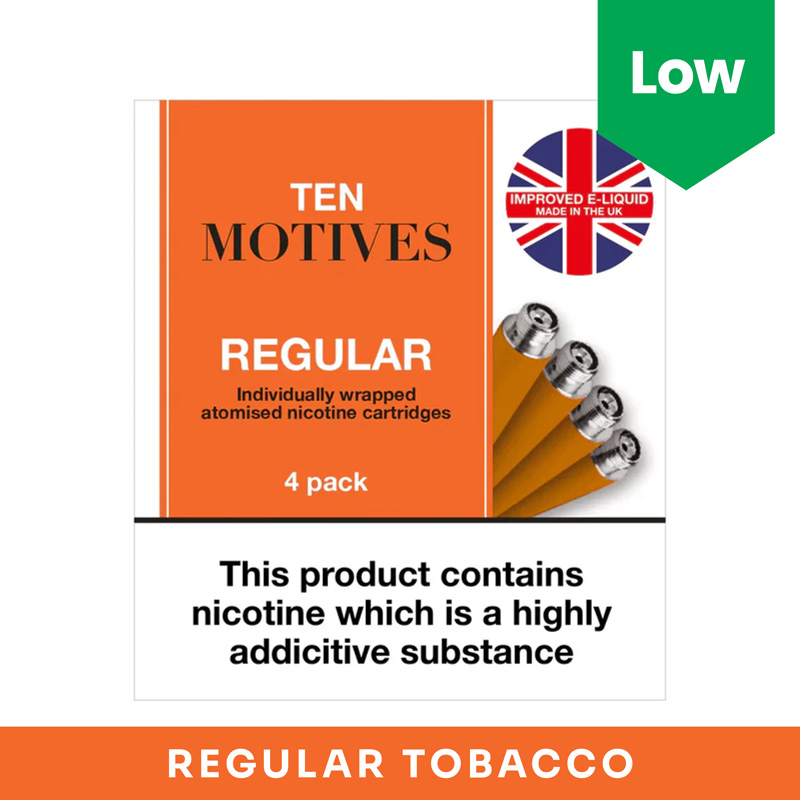 10 Motives E-Cig Low Tobacco Cartridges