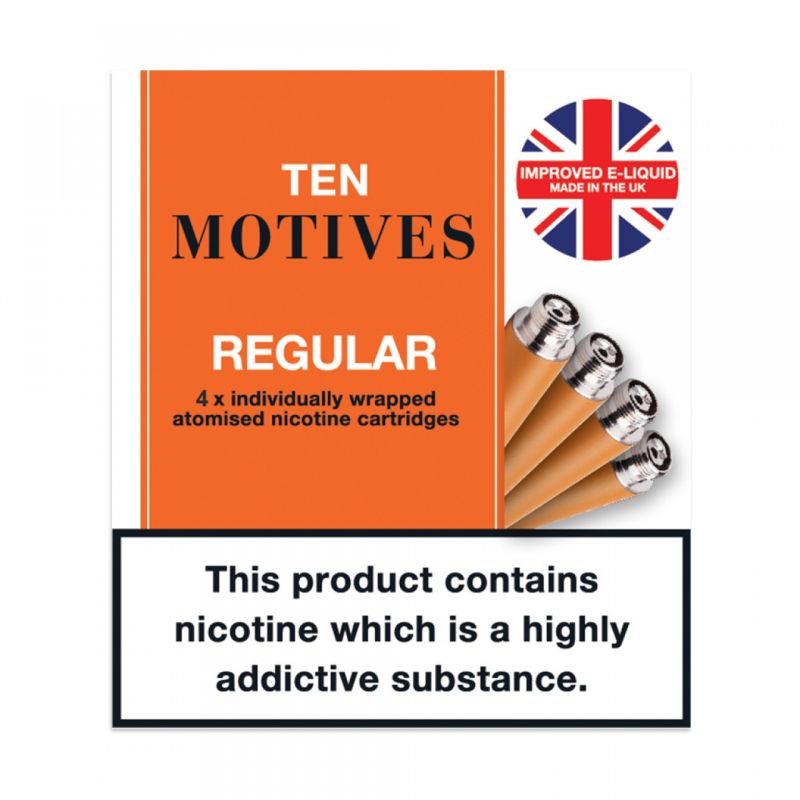 10 Motives ECigarette Medium Strength Regular Tobacco Refill