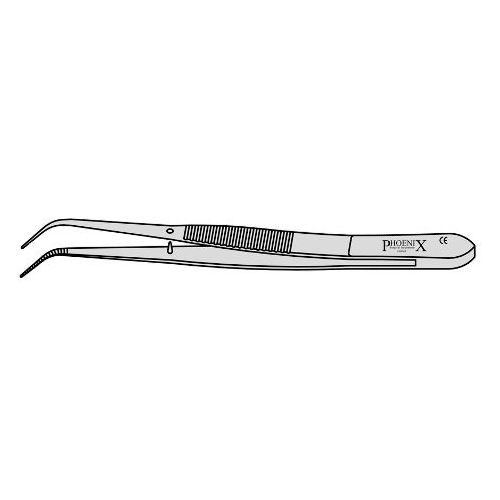 College Pattern Forceps For Dental Tweezer 150mm Curved (Pack of 10