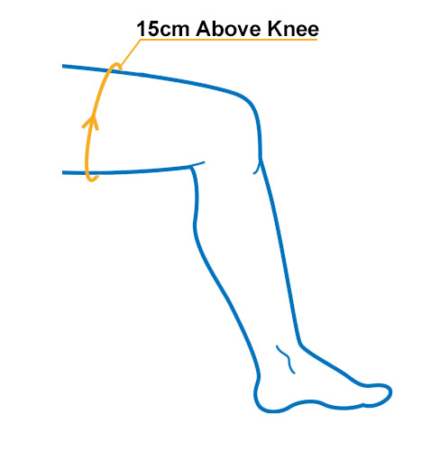 Circumference Measurement for Patella Knee Support