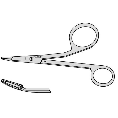 Foster Needle Holder With Scissor And Screw Joint 135mm Curved
