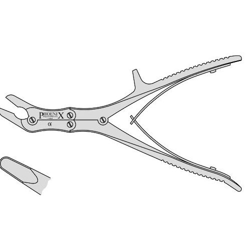 Olivecrona Bone Rongeur Angled To Side With 6mm Bite And A Compound