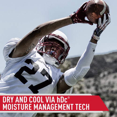 hDc technology will keep you dry and cool McDavid HexPad Power Shooter Arm Sleeve