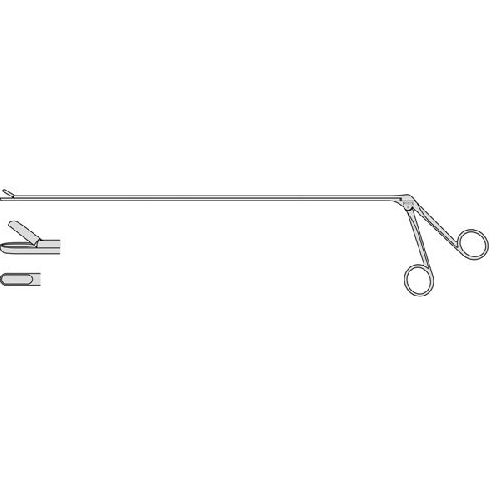 Patterson Endoscope Forceps With Crocodile Action Oval Cutting Jaws 500mm Effective Shaft Length