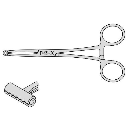 Pratt Vulsellum Forceps With 4 Into 4 Teeth And A Screw Joint 280mm