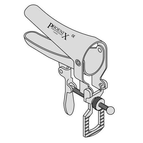 Collin Vaginal Speculum - Large Size With Adjustable Side Screw, Medical Instrument