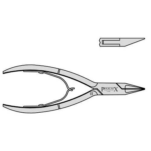 Straight Nail Nipper For Ingrown Toe Nail Sharp Pointed Box Joint 130mm Straight