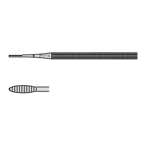Blacks File With A Single End Fine Cut 115mm Straight (Pack of 10
