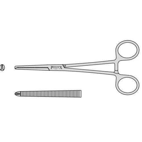 Mayo Oschner Artery Forceps With Box Joint 1 Into 2 Teeth 190mm Straight