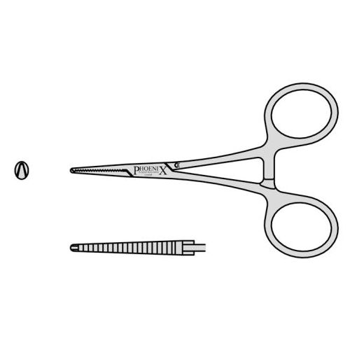 Terrier Artery Forceps 1 Into 2 Teeth With Screw Joint 90mm Straight