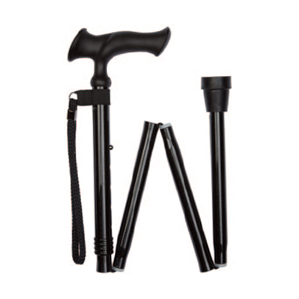 Ziggy Black Ergonomic Gel Handle Stick Health and Care